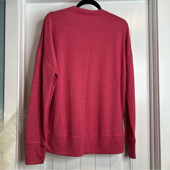 Mary Square Oversized Muted Red Graphic Sweatshirt. Size Small. - Picture 3 of 6